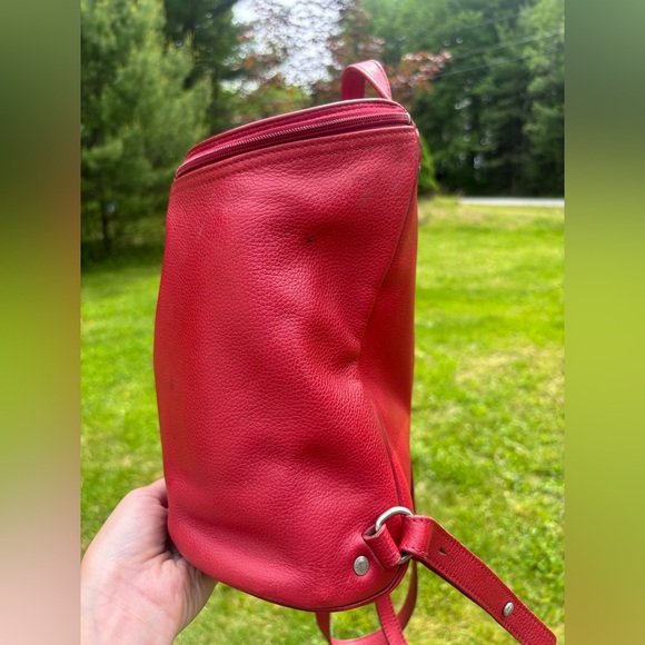 Longchamp Leather Red Mini-Backpack - Picture 10 of 15